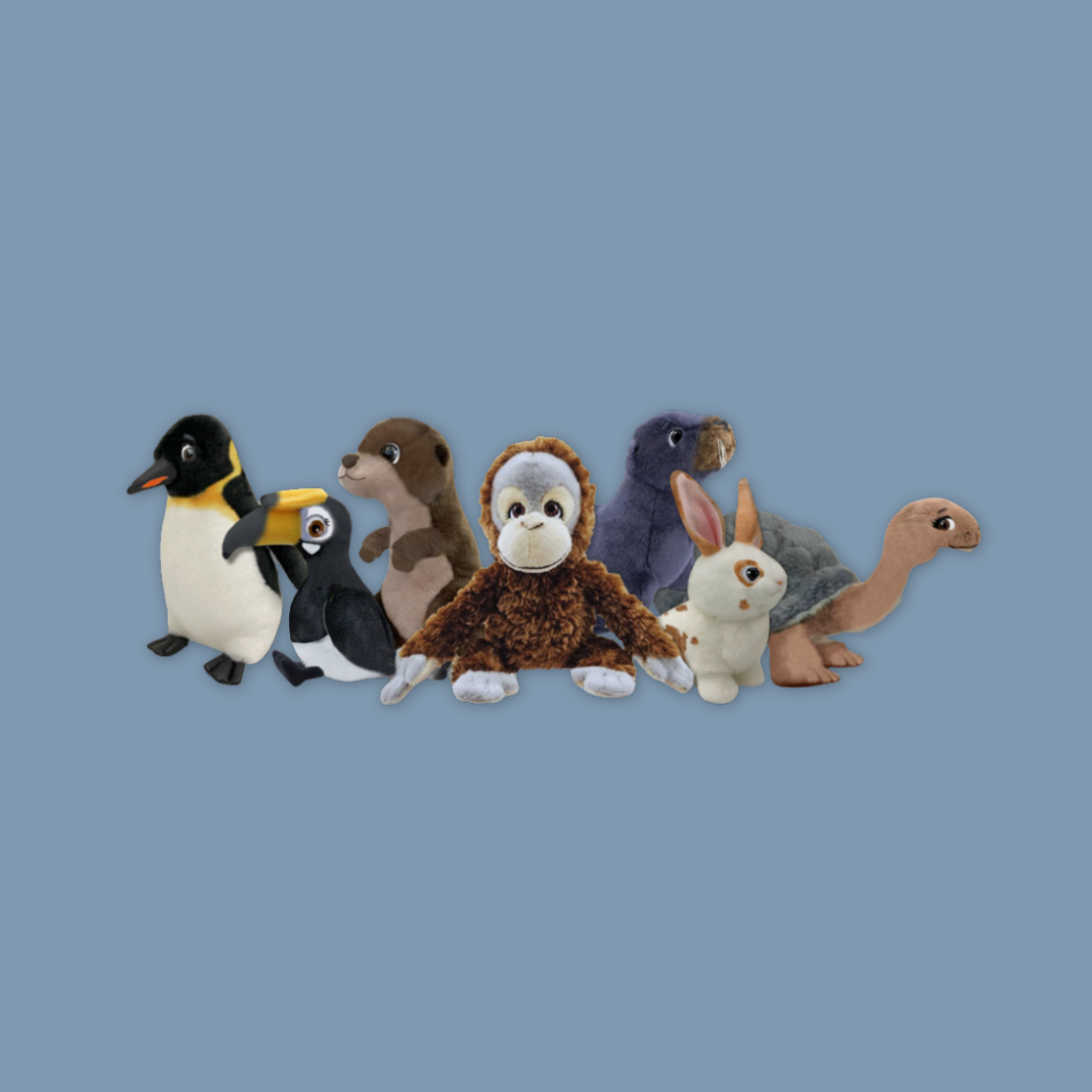 C.O.U.R.A.G.E Plush Otter Rabbit Hornbill Orang Utan Sealion Penguin Tortise - MANDAI WILDLIFE RESERVE