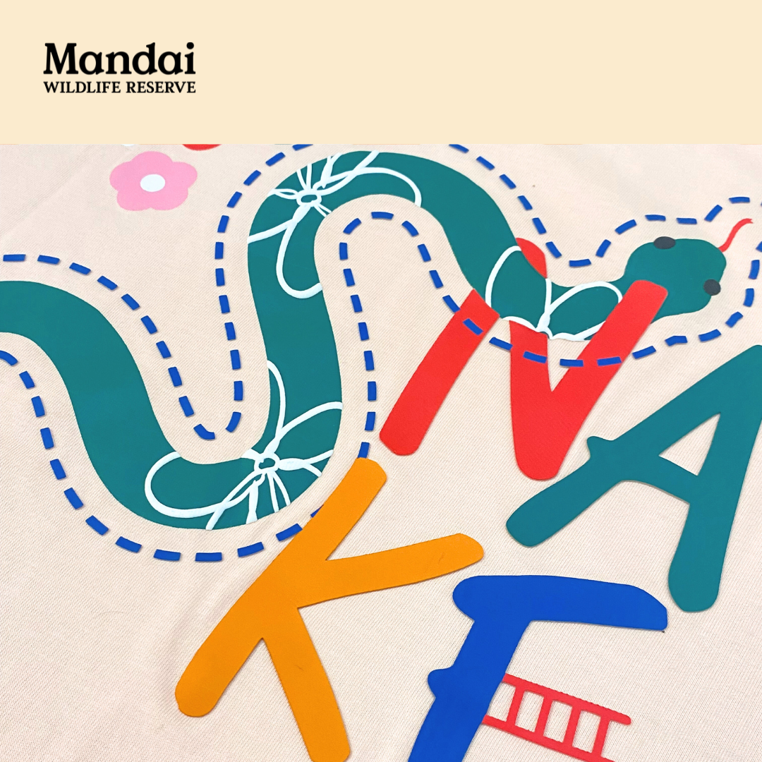 Celebrate the Year of the Snake with MANDAI WILDLIFE RESERVE CNY Abstract Animal Adult Apparel Collection