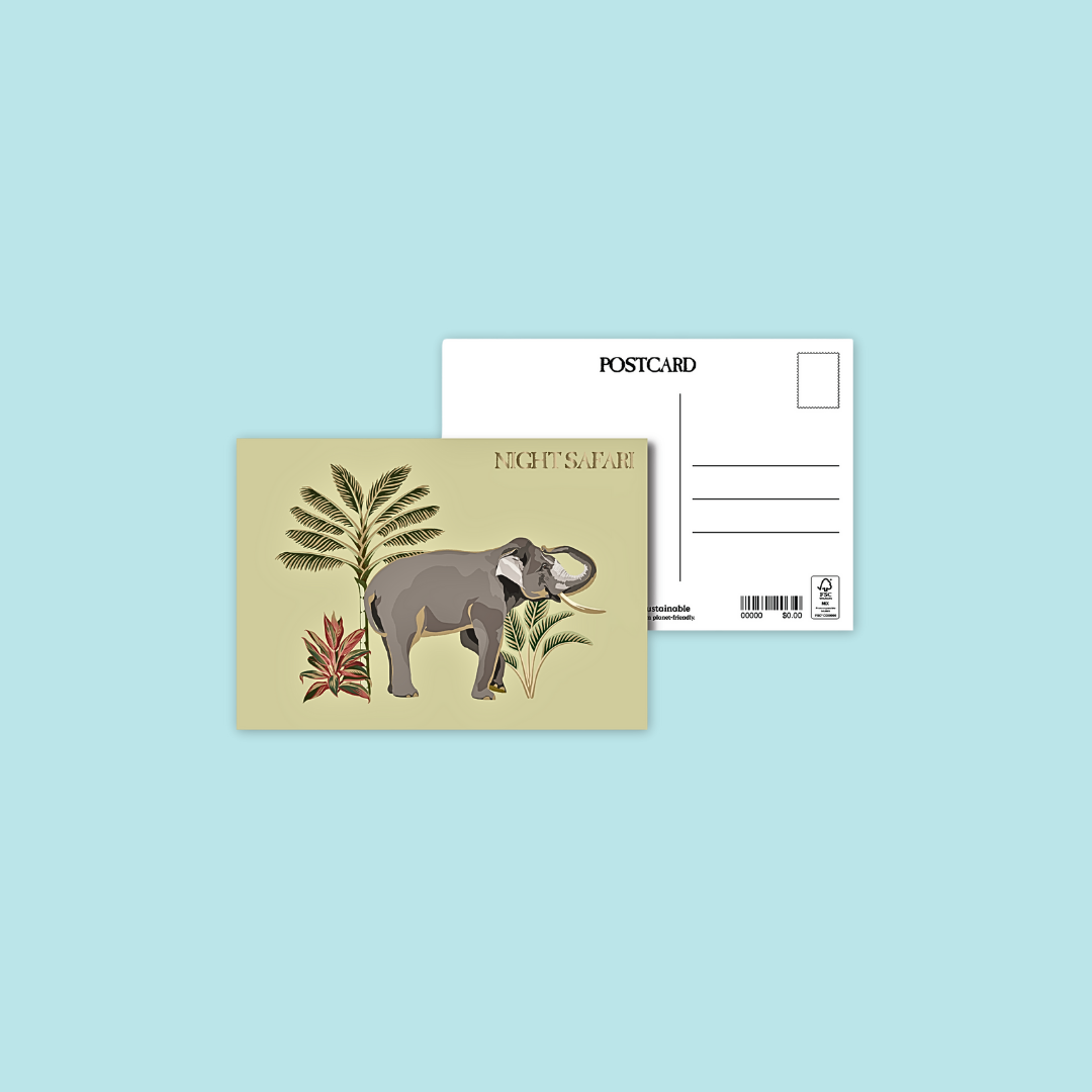 Elephant Postcard