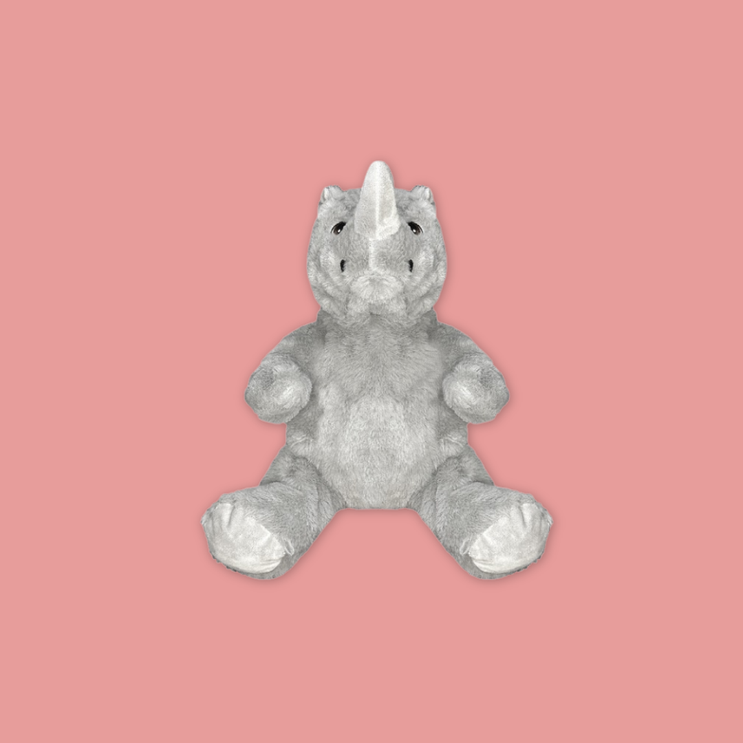 Eco Rhino Plush Backpack 14"