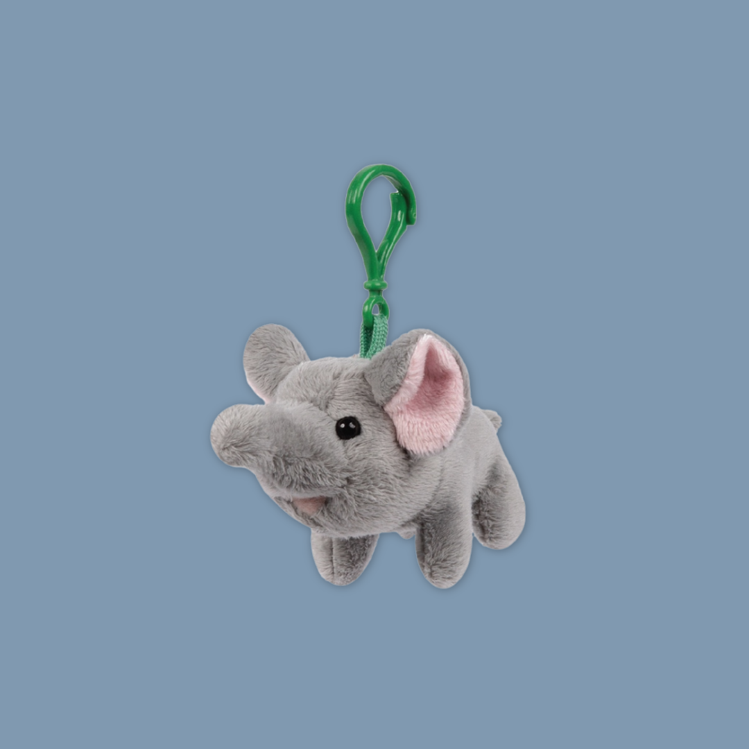 Elephant Plush Keychain