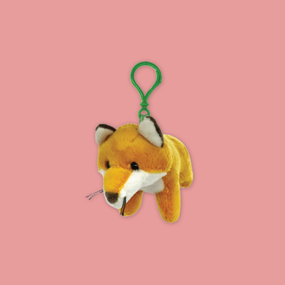 Elephant White Tiger Lion Tiger White Lion Zebra Giraffe Fox Plush Keychain - MANDAI WILDLIFE RESERVE