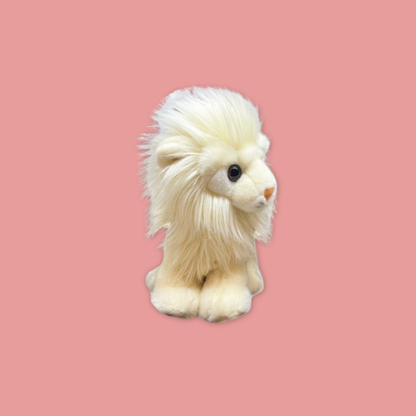 Crowned Majesty: The White Lion Plush at MANDAI WILDLIFE RESERVE