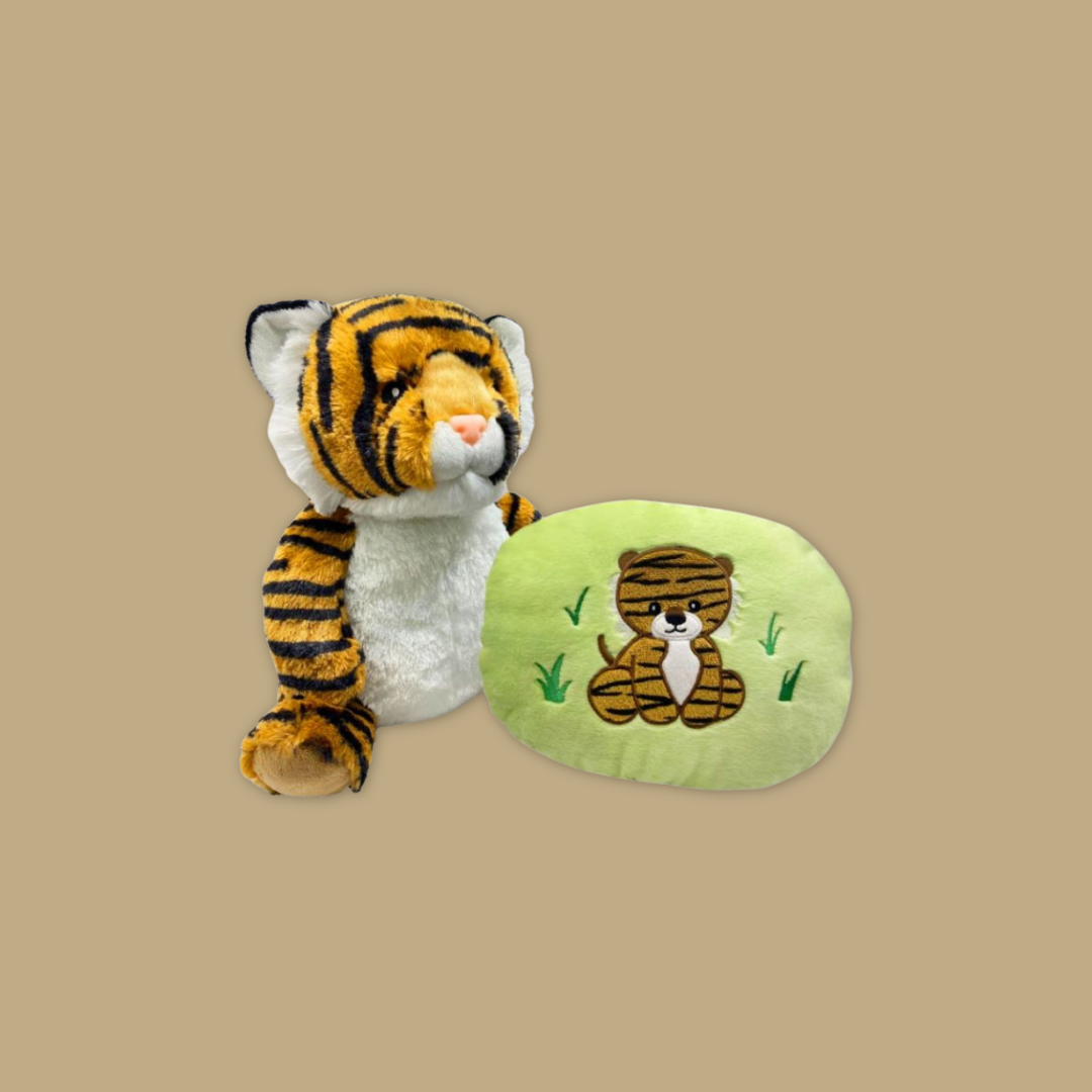 Tiger Giraffe White Tiger Manatee Elephant Red Panda Rhino Penguin Otter Convertible Pillow - MANDAI WILDLIFE RESERVE