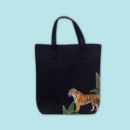 Explore the Animal Print Tote Bag from Mandai Wildlife Reserve's Wildlife Sanctuary collection