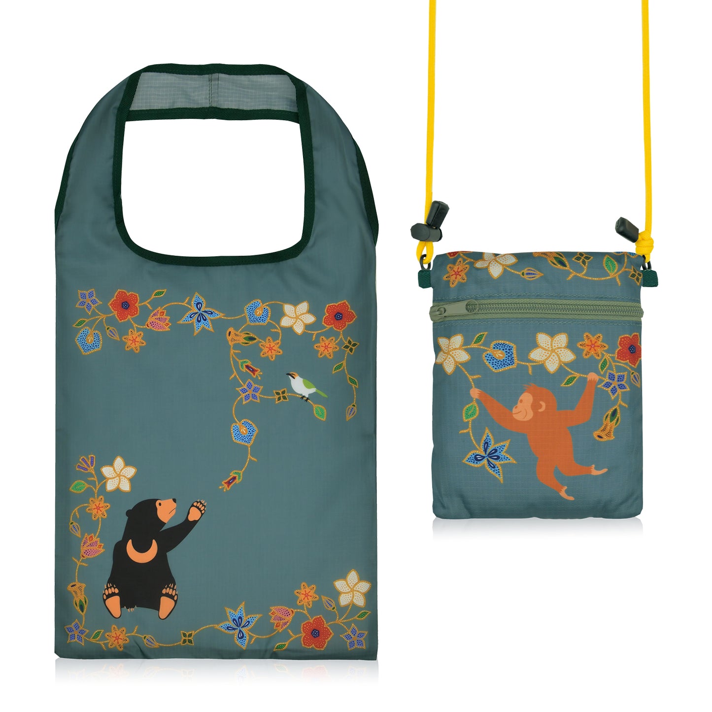 Mandai x Singapore Airlines Foldable Bag with Crossbody Sling