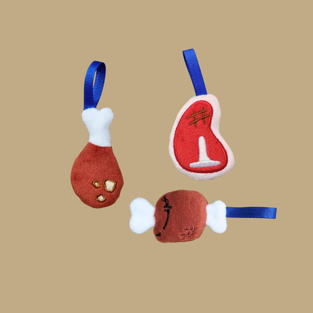 Exploria Meat Cuts Plush Charm Collection – Mandai × Mighty Jaxx
