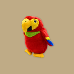 Scarlet Macaw Beanie Plush