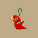 Red Lory Plush Keychain