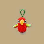 Red Lory Plush Keychain