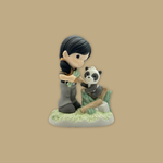 Precious Moments Safari Girl With Baby Panda
