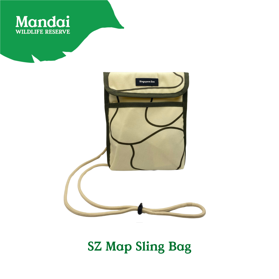 Discover the Attractions Sling Bag and Cap Mandai Park Inforgraphic  MANDAI WILDLIFE RESERVE