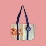 Night Safari 30th Anniversary Tote Bag With Pangolin Pouch