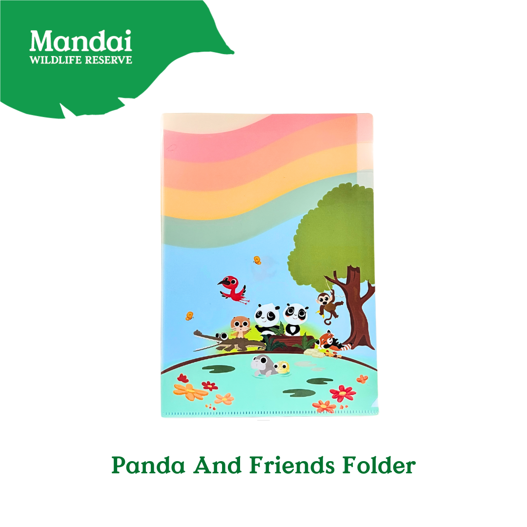 Panda and Friends L Folder Flask Tote Bag Exclusive Experience MANDAI WILDIFE RESERVE