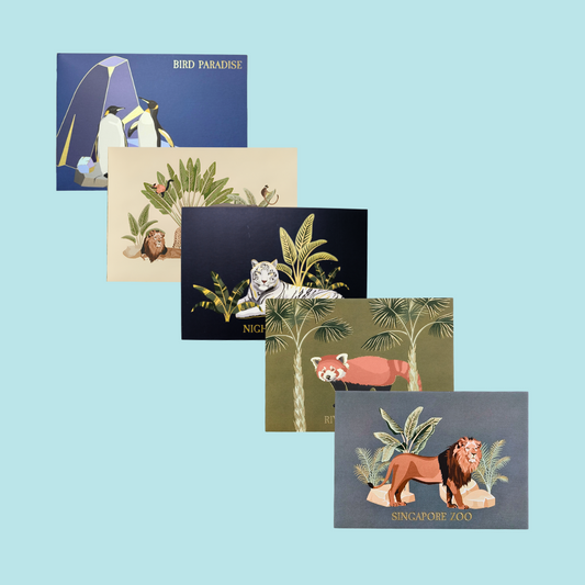 Exclusive Wildlife Sanctuary Postcard Set MANDAI WILDLIFE RESERVE
