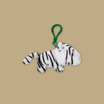 White Tiger Plush Keychain