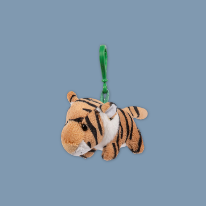 Elephant White Tiger Lion Tiger White Lion Zebra Giraffe Fox Plush Keychain - MANDAI WILDLIFE RESERVE