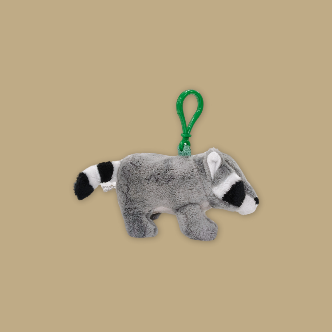 Raccoon Plush Keychain