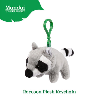 Otter Raccoon Bunny Panda Flamingo Husky Bat Pig Sheep Rabbit Horse Plush Keychain Bag Clip-on MANDAI WILDLIFE RESERVE