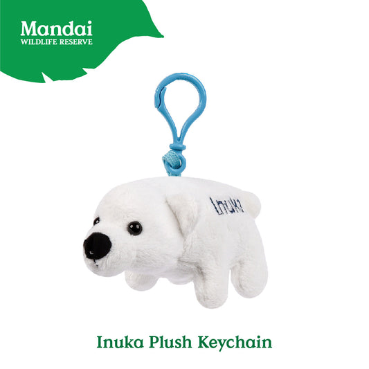 Inuka Polar Bear Plush Toy Stuffed with Realistic Details Textures Good Sleeping Buddy MANDAI WILDLIFE RESERVE