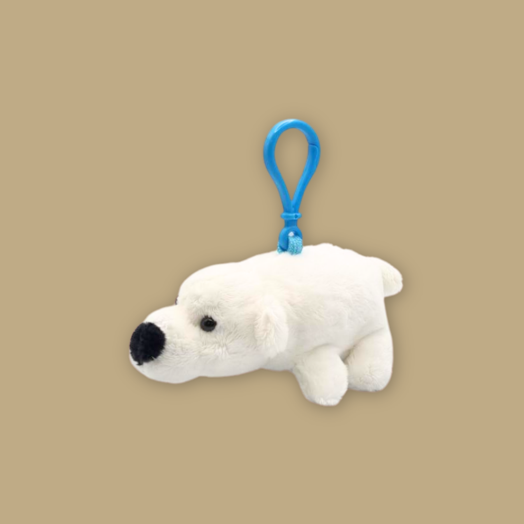 Polar Bear Inuka Plush Keychain