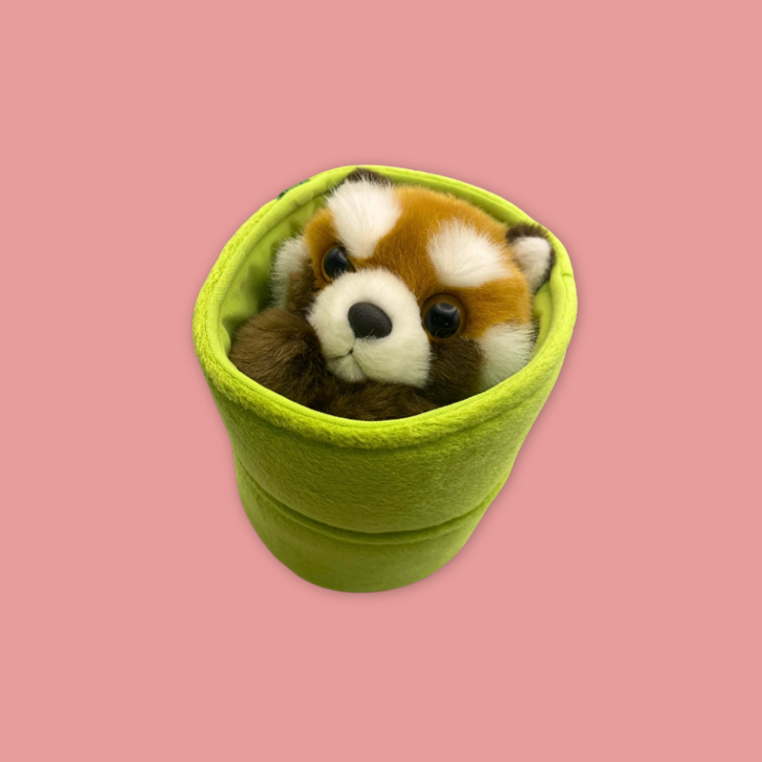 Hiding Pop Out Panda Red Panda Puppet Plush Stuffed Toys - MANDAI WILDLIFE RESERVE