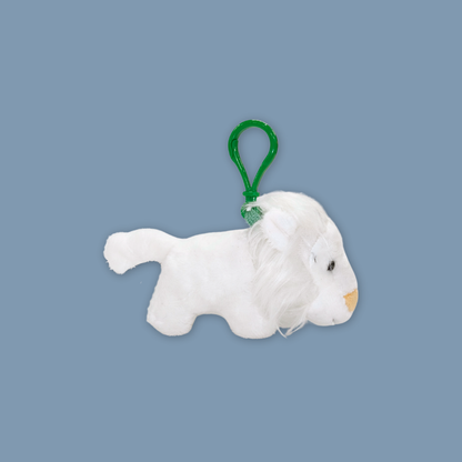 Elephant White Tiger Lion Tiger White Lion Zebra Giraffe Fox Plush Keychain - MANDAI WILDLIFE RESERVE