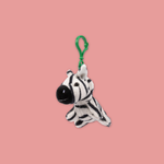 Zebra Plush Keychain