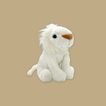 White Lion Beanie Plush