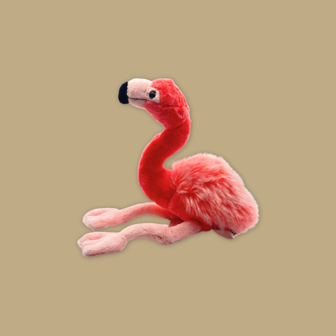 Flamingo Macaw Owl Bird Collection Plush Keychain Bag Clip-on MANDAI WILDLIFE RESERVE