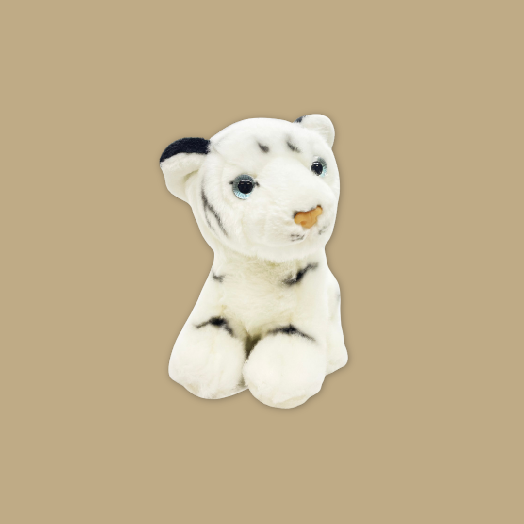 Jungle White Tiger Plush 8.5"