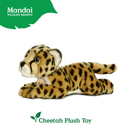 Leopard Cheetah Plush Toy Stuffed Big Cats Animal Realistic Details Textures Good Sleeping Buddy MANDAI WILDLIFE RESERVE