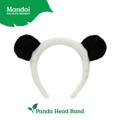 White Tiger Elephant Giraffe Panda Malayan Tiger Fennec Fox Headband Cute Animal 3D Ears Plush Padded Hair Accessories Kids MANDAI WILDLIFE RESERVE