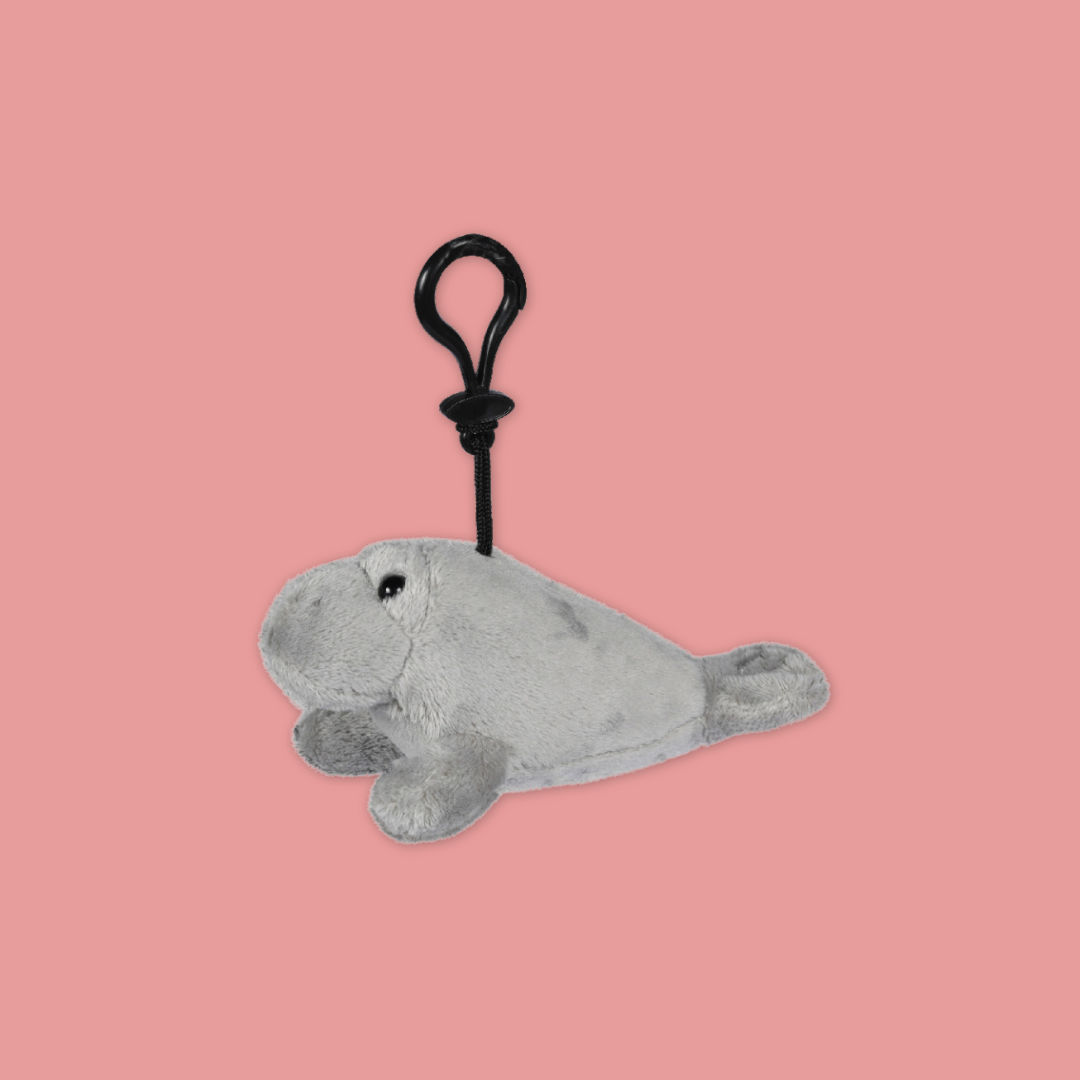 Manatee Plush Keychain
