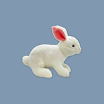 White Rabbit Beanie Plush