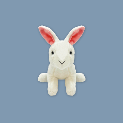 Soft Bunny Plush Trio – White, Grey & Brown Rabbits fromMANDAI WILDLIFE RESERVE