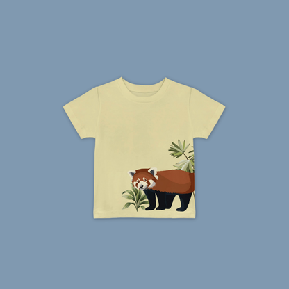 Red Panda Kids Unisex T-Shirt Organic Cotton MANDAI WILDLIFE RESERVE