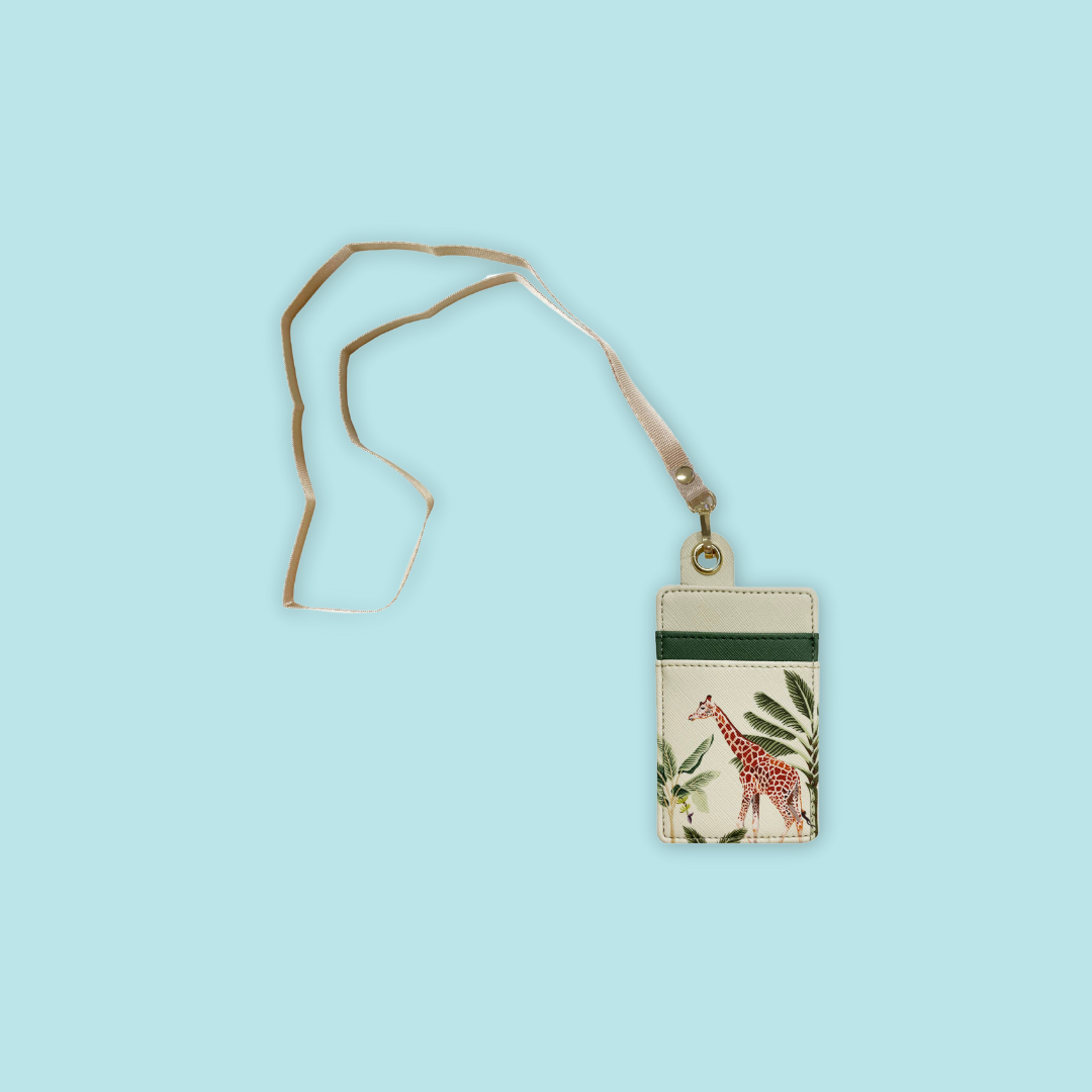 Lanyard Cardholder Soft Case Transparent with 2 Card Slots Animal Designs - MANDAI WILDLIFE RESERVE