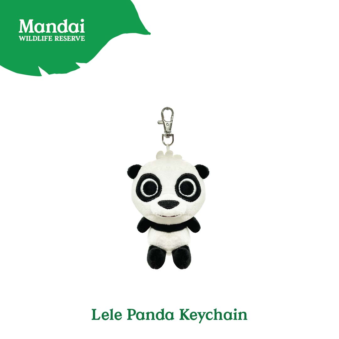 River Wonder Panda Lele Jia Jia Kai Kai family Plush Keychain Cute Soft Stuffed Toy KeyRing MANDAI WILDLIFE RESERVE