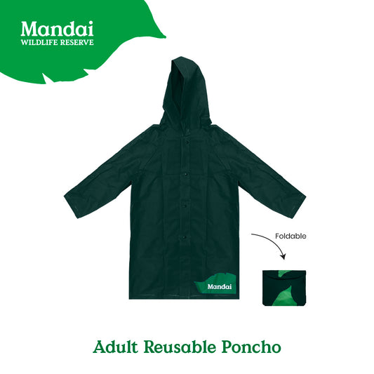 Reusable Raincoat Eco-Friendly Rainwear EVA Material Poncho Kids Adults MANDAI WILDLIFE RESERVE