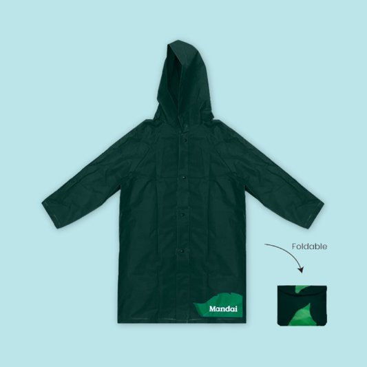 Reusable Raincoat Eco-Friendly Rainwear EVA Material Poncho Kids Adults MANDAI WILDLIFE RESERVE