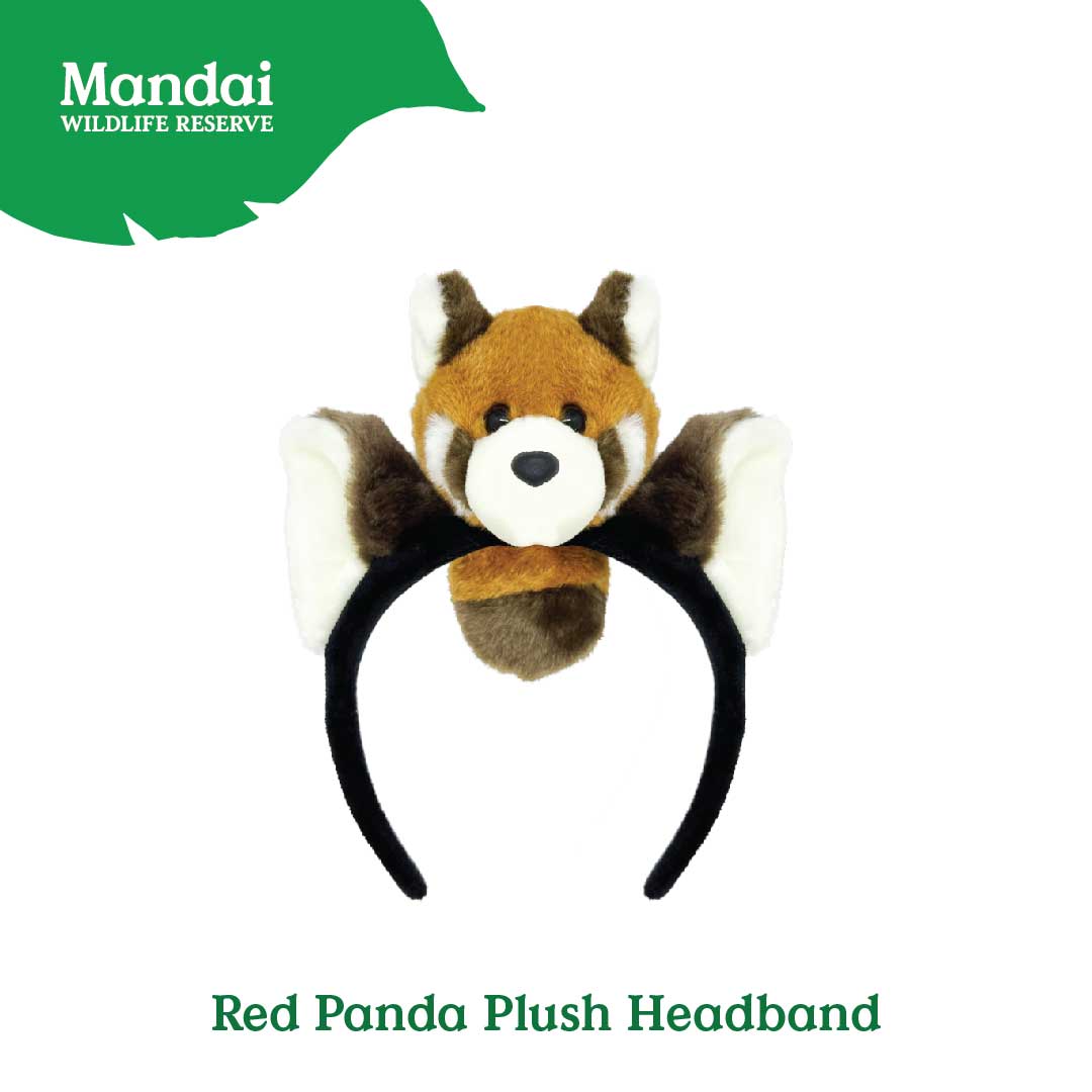 Red Panda Zip Pouch Headband Slingbag Backpack School Cute Lovely Animal Stuffed Toy Best Seller MANDAI WILDLIFE RESERVE