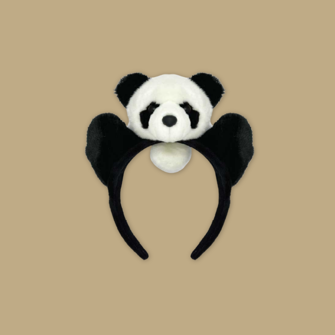 Panda Zip Pouch Headband Slingbag Backpack School Bag Cute Lovely Animal Stuffed Toy Best Seller MANDAI WILDLIFE RESERVE
