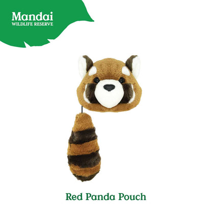 Red Panda Zip Pouch Headband Slingbag Backpack School Cute Lovely Animal Stuffed Toy Best Seller MANDAI WILDLIFE RESERVE