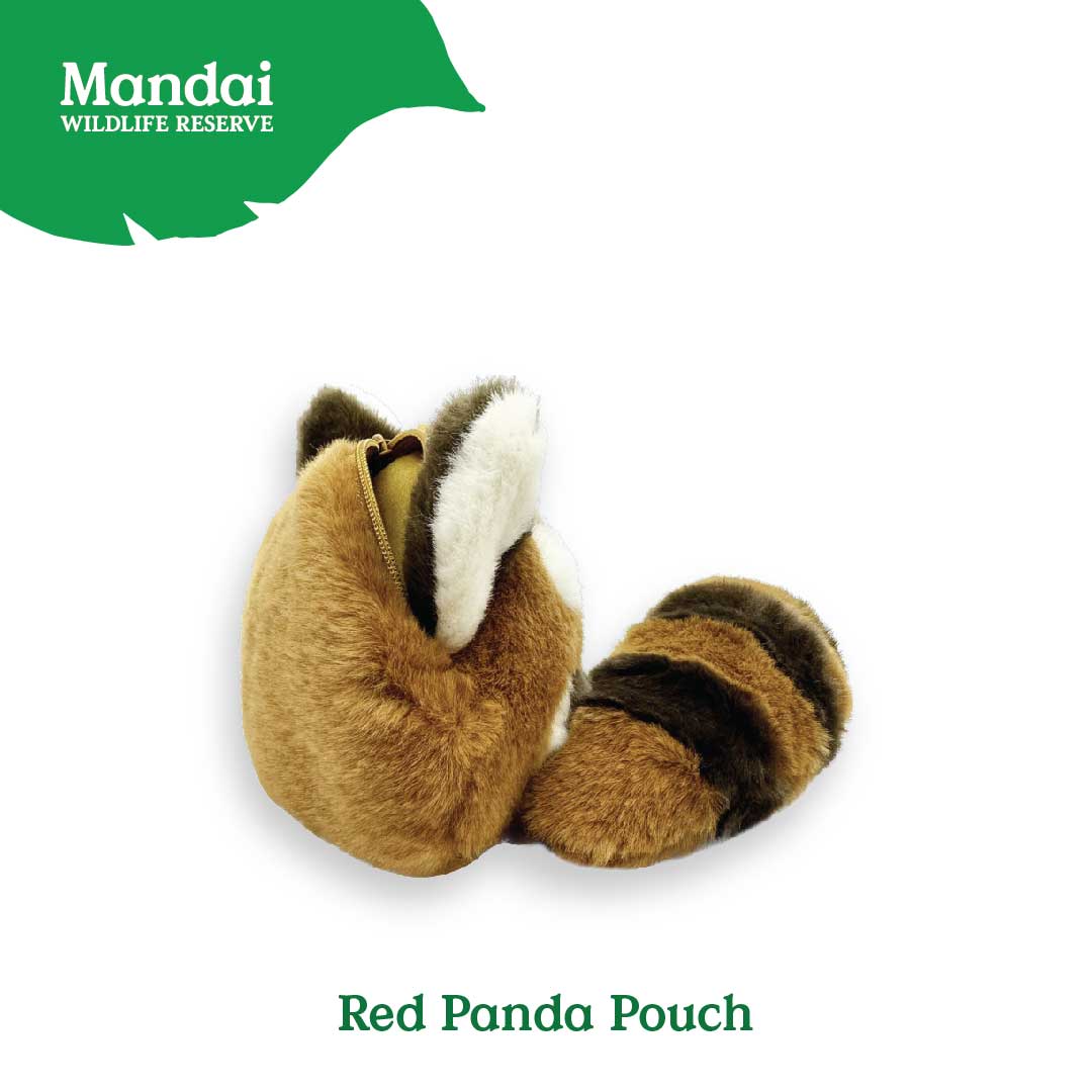 Red Panda Zip Pouch Headband Slingbag Backpack School Cute Lovely Animal Stuffed Toy Best Seller MANDAI WILDLIFE RESERVE