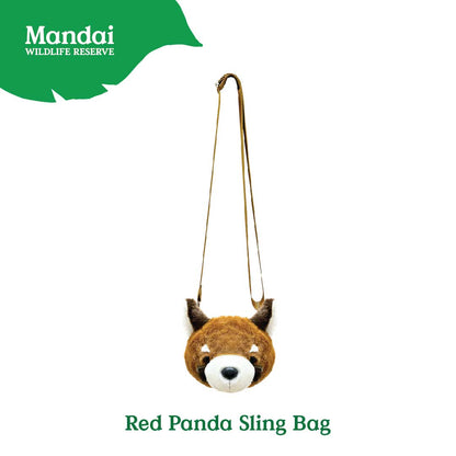 Red Panda Zip Pouch Headband Slingbag Backpack School Cute Lovely Animal Stuffed Toy Best Seller MANDAI WILDLIFE RESERVE