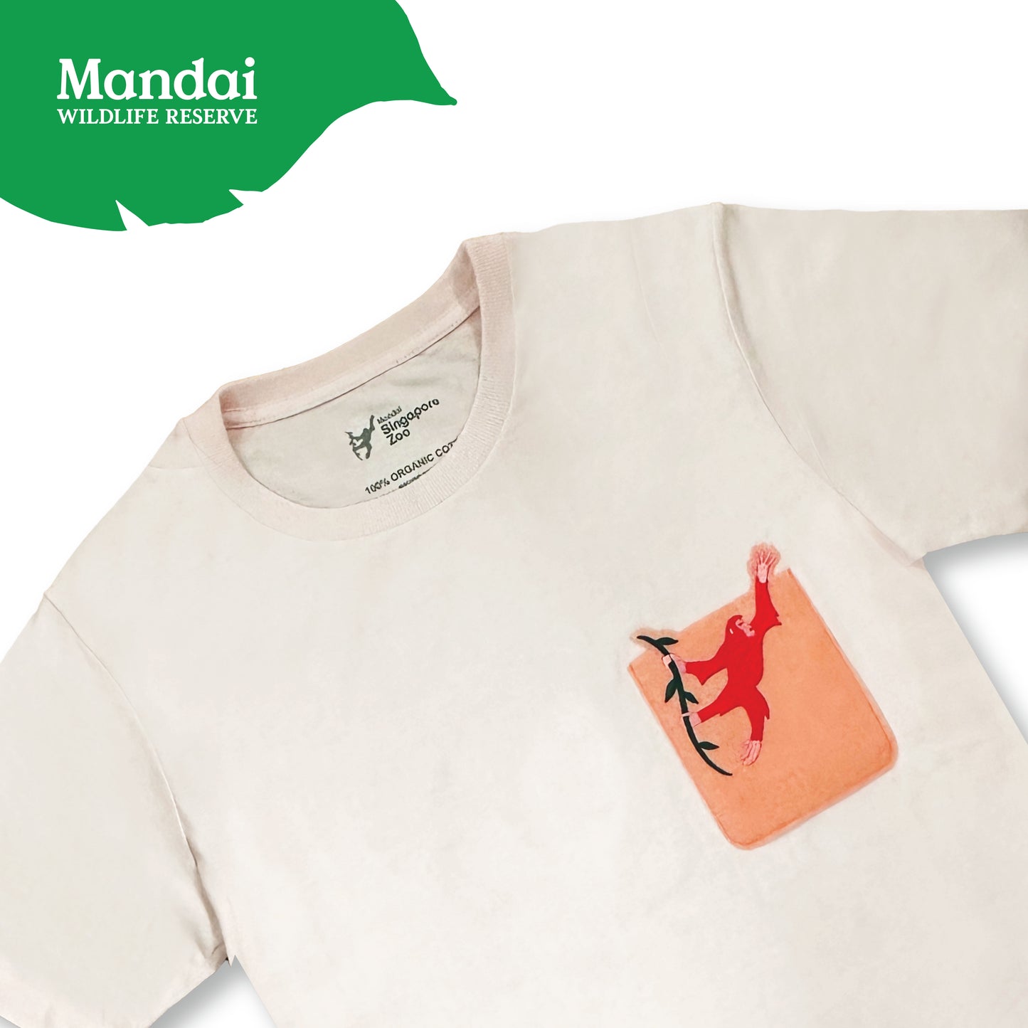 Park Logo  Pocket T-Shirt Adult Family Apparel Singapore Zoo River Wonder Bird Paradise MANDAI WILDLIFE RESERVE