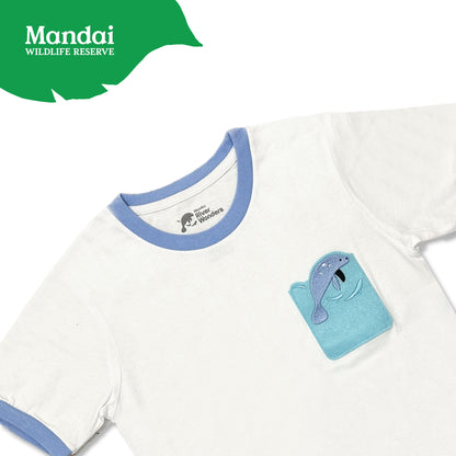 Park Logo Collection Pocket T-Shirt Kids Family Apparel Singapore Zoo River Wonder MANDAI WILDLIFE RESERVE