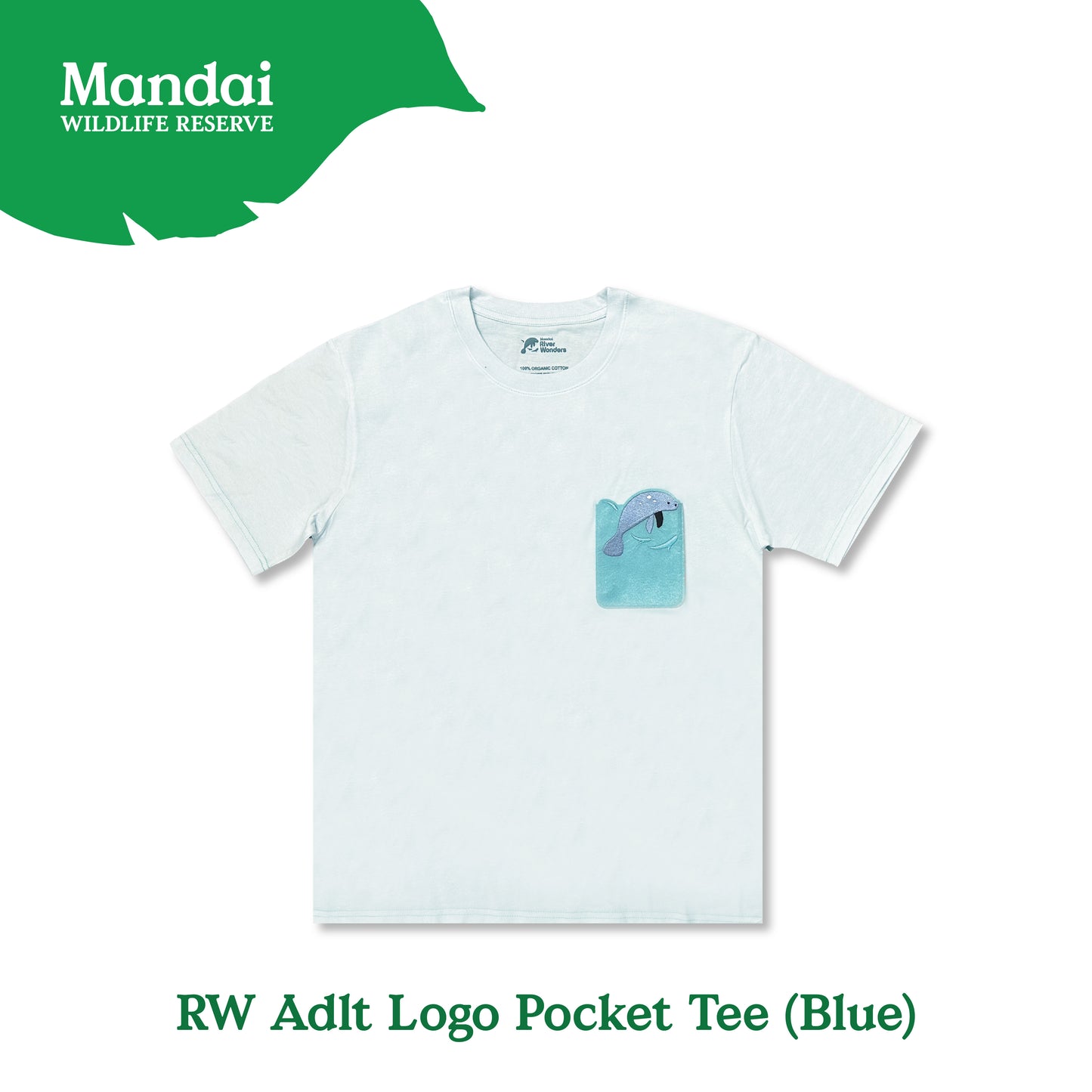 Park Logo  Pocket T-Shirt Adult Family Apparel Singapore Zoo River Wonder Bird Paradise MANDAI WILDLIFE RESERVE