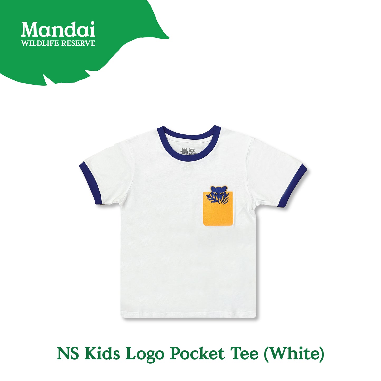 Park Logo Collection Pocket T-Shirt Kids Family Apparel Singapore Zoo River Wonder MANDAI WILDLIFE RESERVE